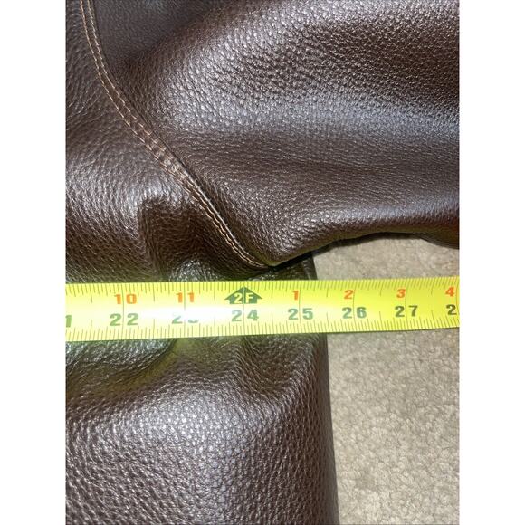 Columbia Brown Leather Bomber Jacket - Picture 7 of 7